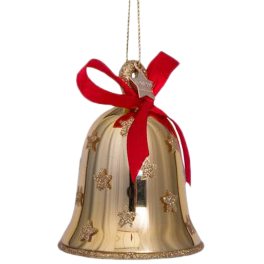 Ornament Glass Bell With Bow