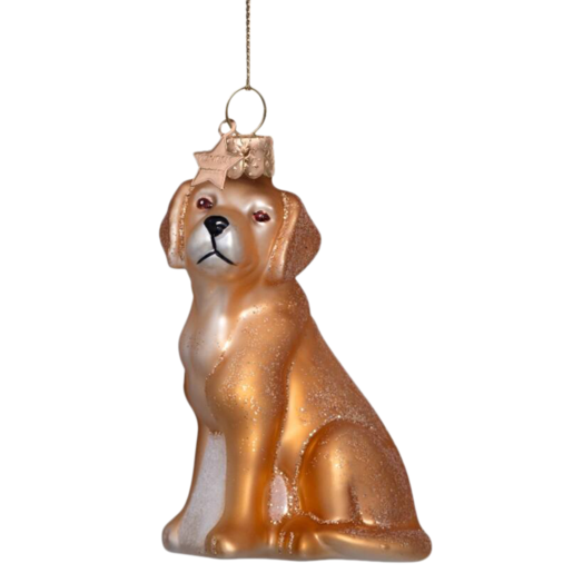 Ornament Glass Blond Labrador