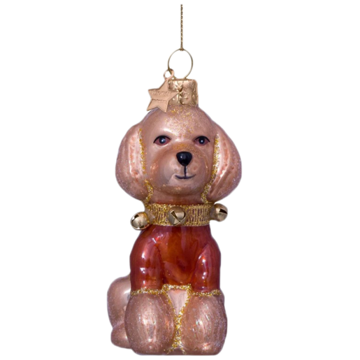 Ornament Glass Poodle W-Shirt