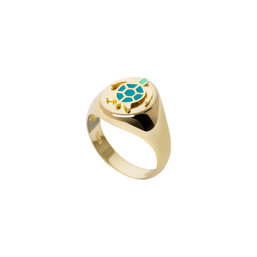 GOLD TURTLE RING