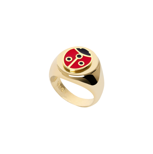 Gold Ladybug Ring 50