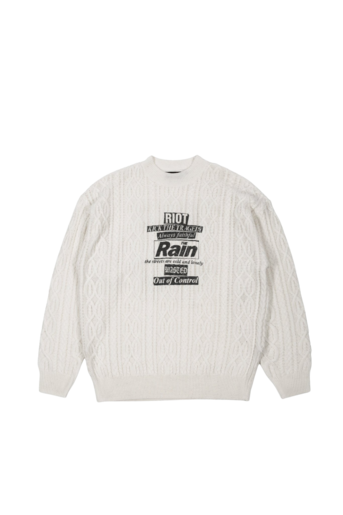 Jersey Rain Cable Knit