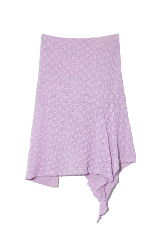 RUBI SKIRT LILAC FLORAL LACE , Purple, S