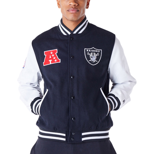 Chaqueta Varsity Nfl Patch Las Vegas Raiders