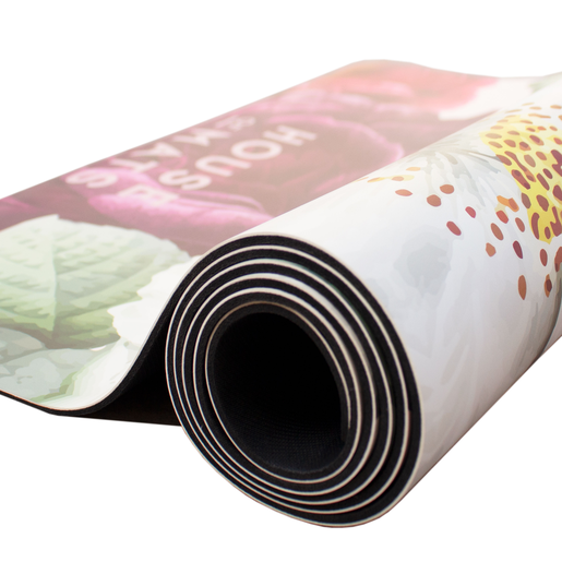 Peony bloom yoga mat