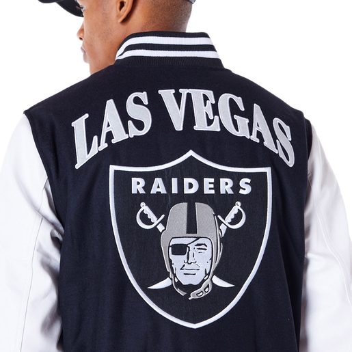 Chaqueta Varsity Nfl Patch Las Vegas Raiders