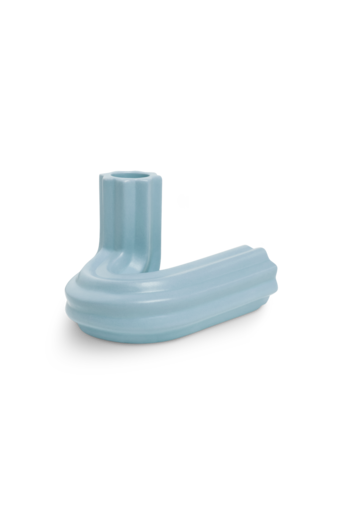 CANDLE HOLDER TEMPLO (Light blue)