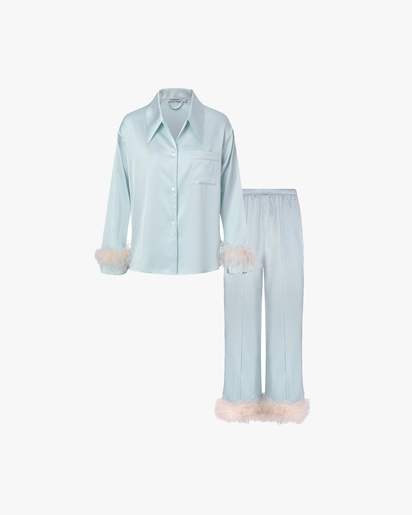 Bride-to-be Edition Silk Pajamas Long Se