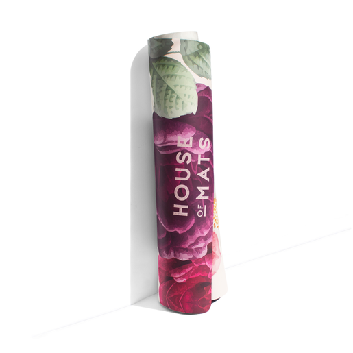 Peony bloom yoga mat