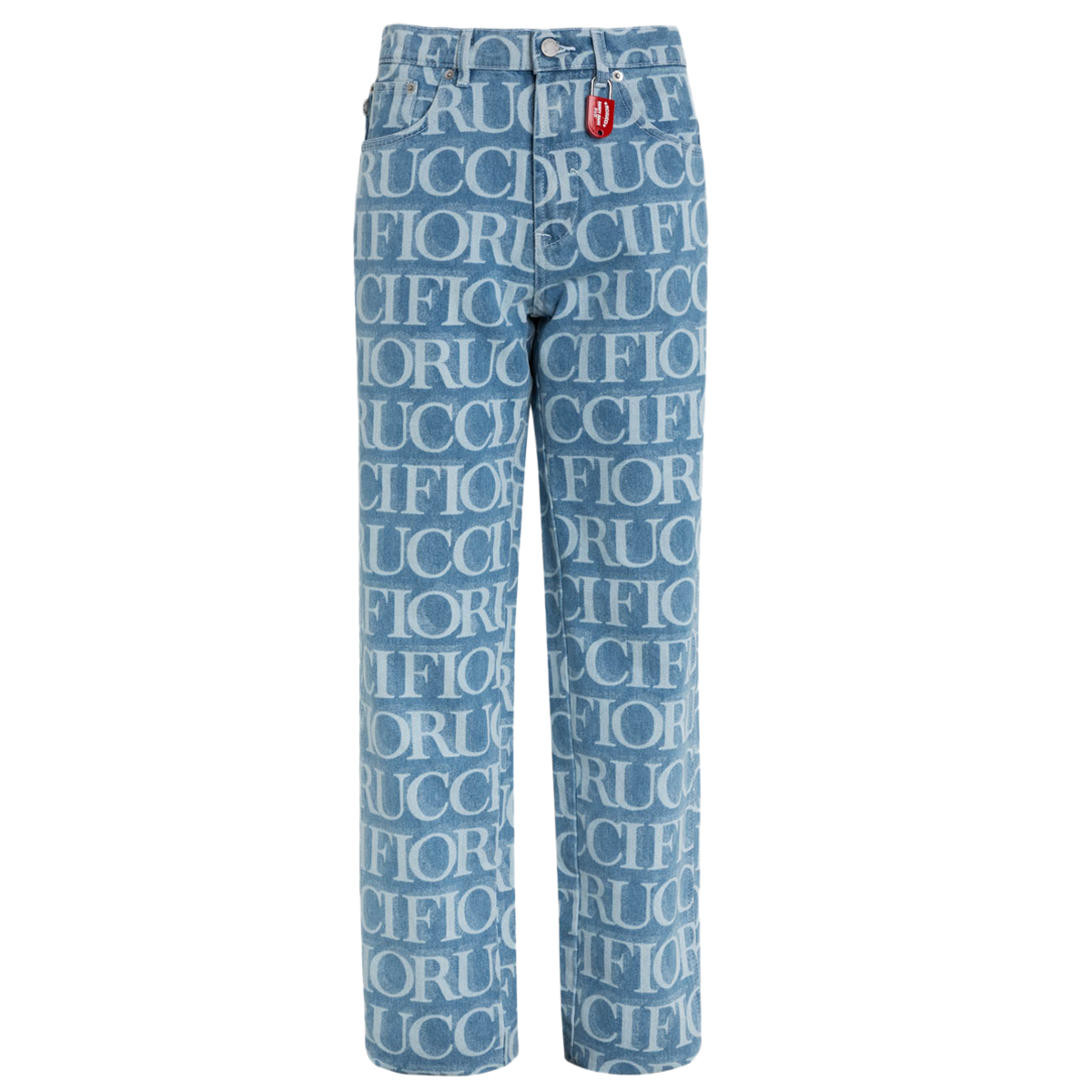 Fiorucci Relaxed Jeans in Laser Monogram Blue