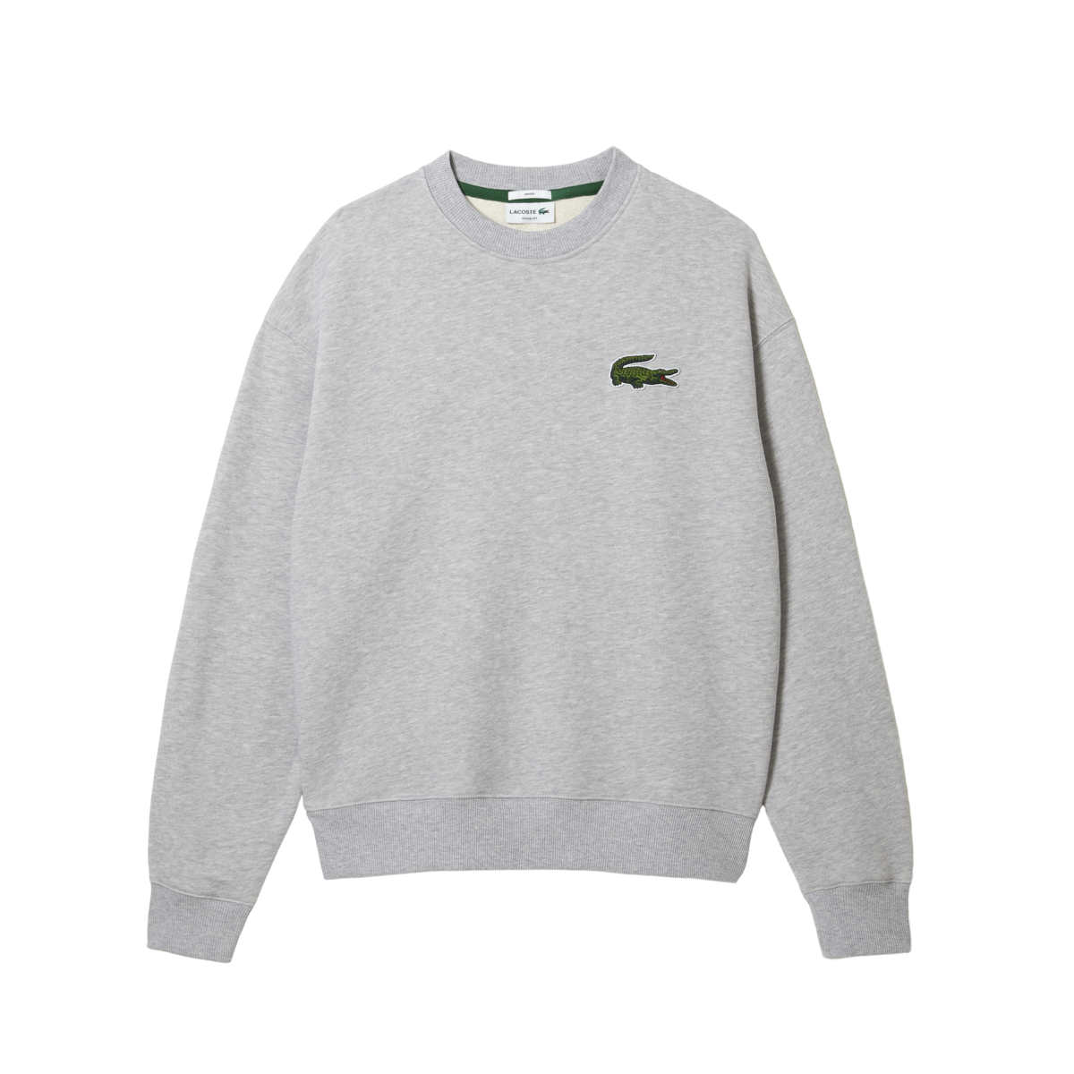 Lacoste - Sudadera Hombre Blanca - Cocodrilo Grande