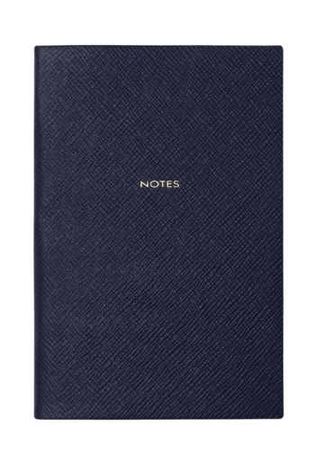 Smythson Chelsea Notes Notebook - Navy